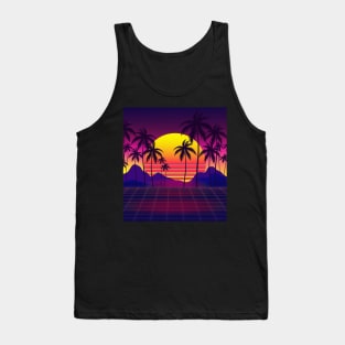 Mesmerizing Sunset Synthwave Tank Top